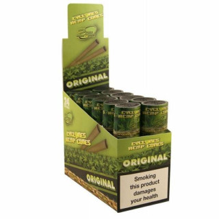 PAPEL DE FUMAR SABORES CYCLONES HEMP ORIGINAL 12X2 (NATURAL)