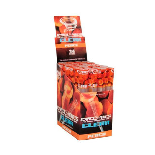PAPEL DE FUMAR SABORES CYCLONES KLEAR PEACH 1X24 2