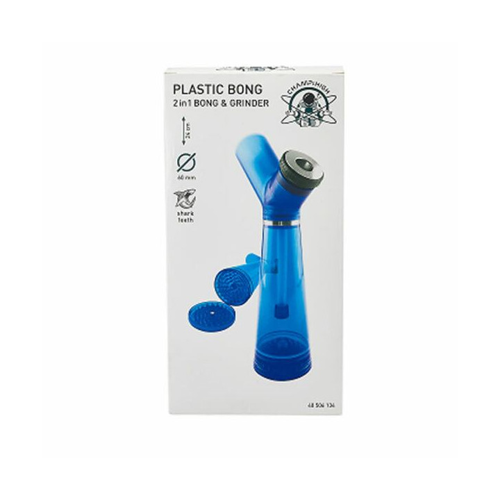 BONG & GRINDER CHAMP HIGH 24 CM 60MM DIAM. 1 UD