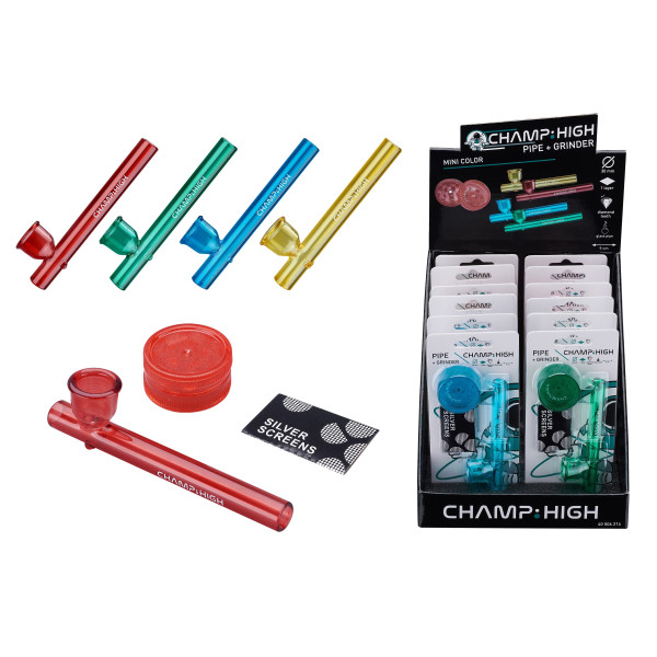 MINI PIPA CHAMP HIGH COLORS 9CM 1X12