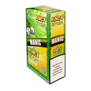 PAPEL DE FUMAR SABORES JUICY HEMP WRAPS MANIC (MANGO PAPAYA) 2 BLUNTS 1X25