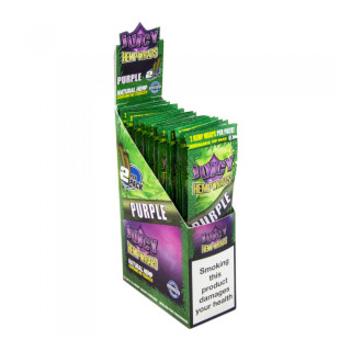 PAPEL DE FUMAR SABORES JUICY HEMP WRAPS PURPLE (GRAPE) 2 BLUNTS 1X25 2
