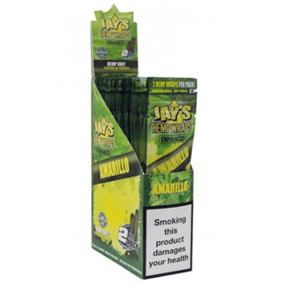PAPEL DE FUMAR SABORES JUICY HEMP WRAPS AMARILLO 2 BLUNTS 1X25