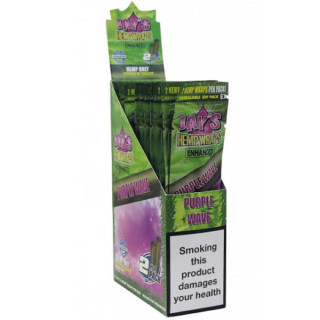 PAPEL DE FUMAR SABORES JUICY HEMP WRAPS PURPLE WAVE 2 BLUNTS 1X25