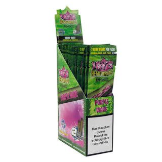 PAPEL DE FUMAR SABORES JUICY HEMP WRAPS PURPLE WAVE 2 BLUNTS 1X25 2