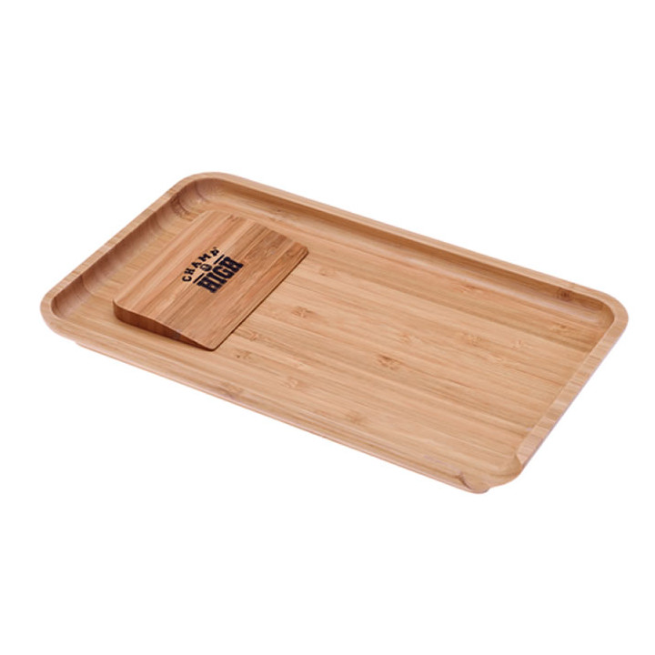 BANDEJA CHAMP HIGH MADERA 23.5X14.5CM 1UD