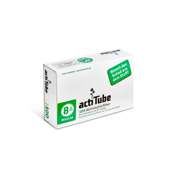 FILTROS ACTITUBE, FILTROS DE CARBÓN 8MM100Uds. 1x10