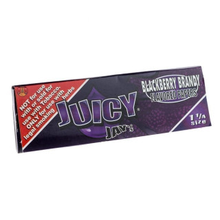 PAPEL DE FUMAR SABORES JUICY JAY'S 1 1/4 MORA-BRANDY 78MM 1X24