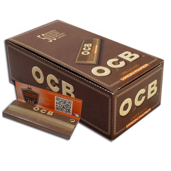 Papel OCB Virgin 70mm. Regular 50 Uds.