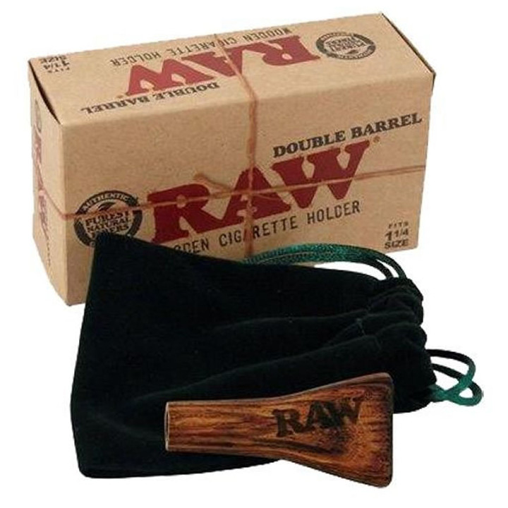 PIPA RAW DOBLE CAÑON 1 1/4 78MM MADERA