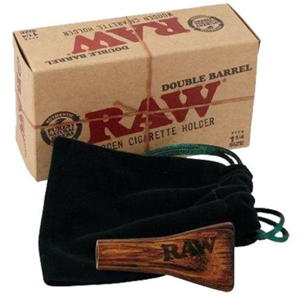PIPA RAW DOBLE CAÑON 1 1/4 78MM MADERA