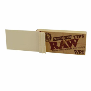 FILTROS RAW TIPS PERFORADOS WIDE 50 TIPS POR LIBRITO 1X50