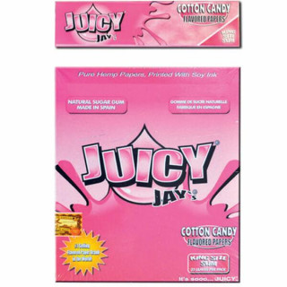 PAPEL DE FUMAR SABORES JUICY JAYS SLIM ALGODON DE AZUCAR 110MM 1x24