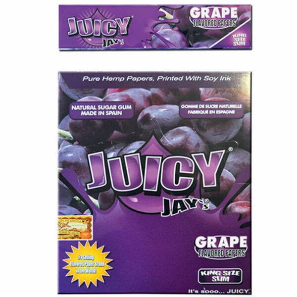 PAPEL DE FUMAR SABORES JUICY JAY'S SLIM UVA 110MM 1x24