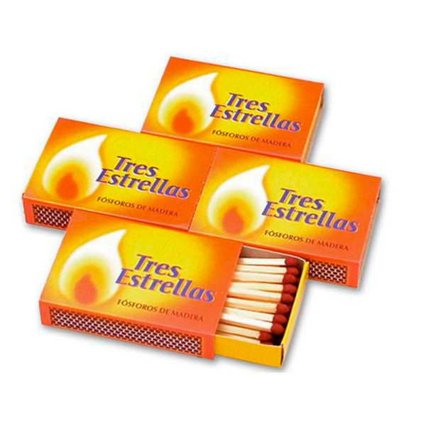 FOSFORO MADERA  PEQUEÑAS 3 ESTRELLAS 1X150