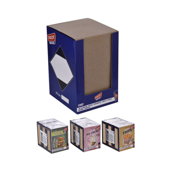 CERILLA COCINA PROF CHEF MATCHES 55MM PACKS DE 3 100 CERILLAS 1x16