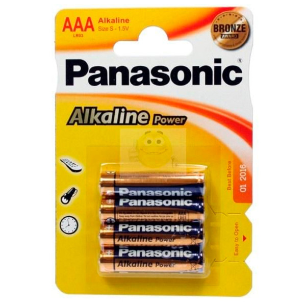 PILAS PANASONIC ALK PRO POWER LR03 AAA BLISTER 4UDS. 1X12