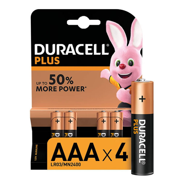 PILAS DURACELL AAA LR03 PACK4 1X10