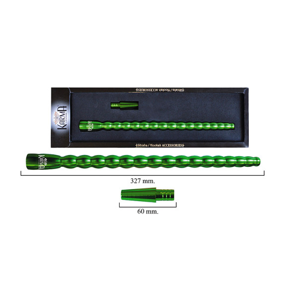 BOQUILLA Y ACCESORIO PARA SHISHA KARMA PEAPOD SHAPE GREEN 1UD