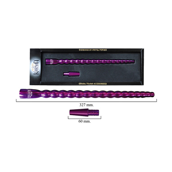 BOQUILLA Y ACCESORIO PARA SHISHA KARMA PEAPOD SHAPE PURPLE 1UD