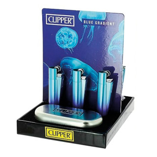 ENCENDEDOR CLIPPER METAL BLUE GRANDIENT 1X12