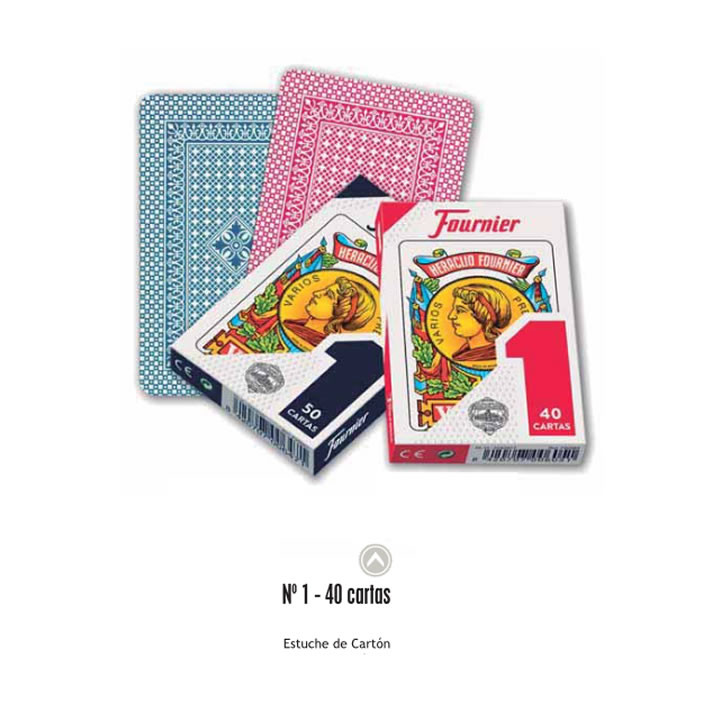 NAIPES FOURNIER BARAJA ESPAÑOLA Nº 1 40 CARTAS ESTUCHE CARTÓN 1X12