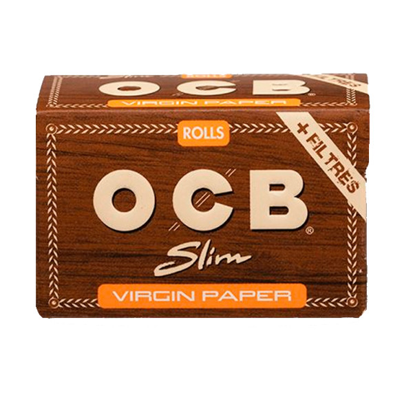 Papel OCB Virgin rolls con tips 24 Uds.