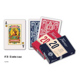 NAIPES FOURNIER POKER ESPAÑOL Nº 20 55 CARTAS (BARAJA RABINO)1X12 2