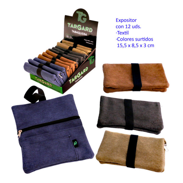 TABAQUERA DE ANTELINA LISA COLORES VARIADOS 15,5X8,5 CM 1X12