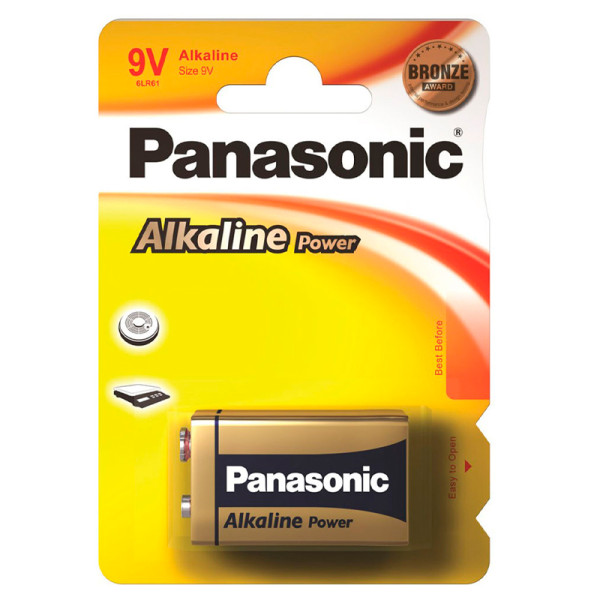 PILAS PANASONIC ALK POWER BRONZE 6LR61-9V  1X18