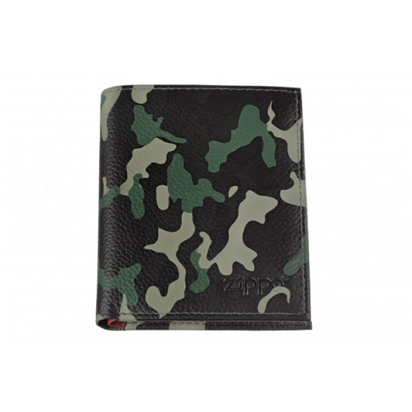 BILLETERO ZIPPO TRI-FOLD CAMO VERDE 1 UD. MEDIDAS: 8,8CM X 10,4CM X 1,5CM. 1UD