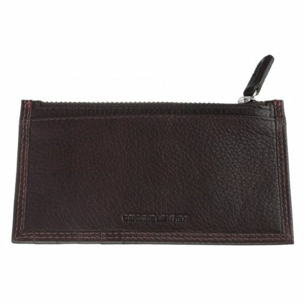 TARJETERO ZIPPO CREMALLERA MARRON. MEDIDAS: 13X7,6X1,2CM. 1 UD