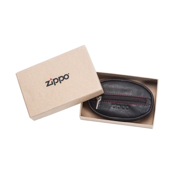 MONEDERO ZIPPO CREMALLERA MARRON. MEDIDAS: 10,5X6,5X2CM. 1 UD.