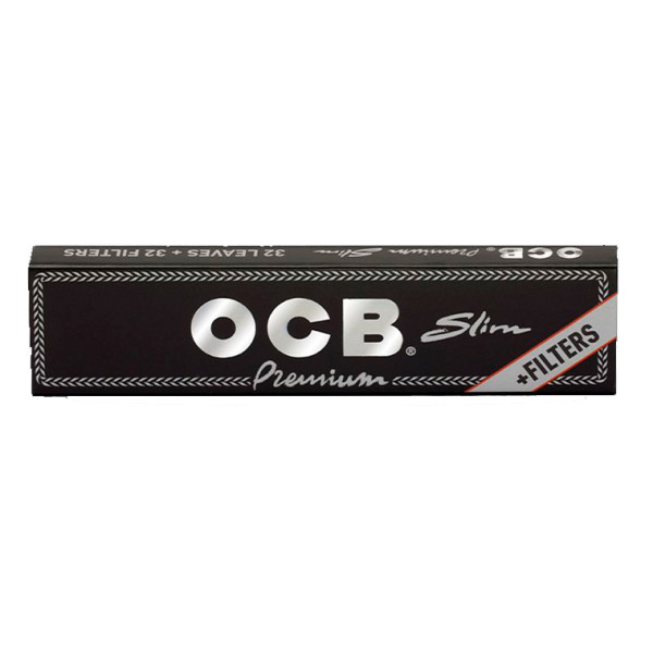 Papel OCB Premium slim 110mm. Con tips 34 Uds.