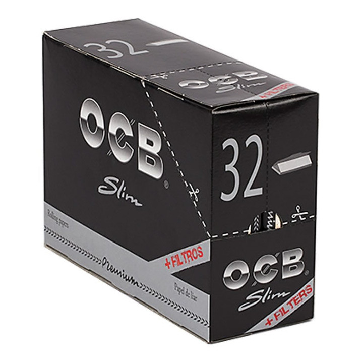 Papel OCB Premium slim 110mm. Con tips 34 Uds.