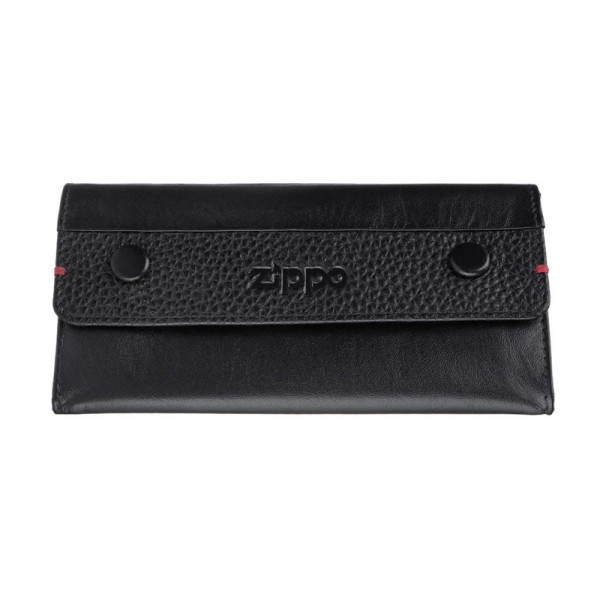 TABAQUERA ZIPPO BLACK NAPPA TOBACCO POUCH ONE