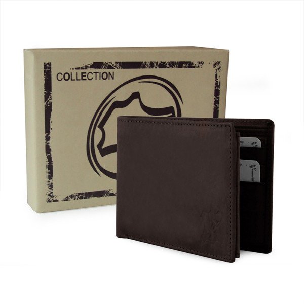BILLETERO AMERICANO PIEL ANTIK MARRON