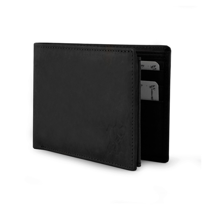 BILLETERO AMERICANO PIEL ANTIK NEGRA