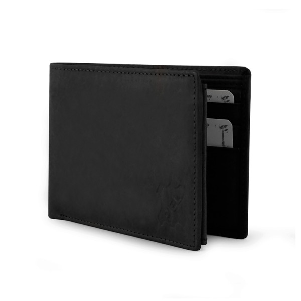 BILLETERO AMERICANO PIEL ANTIK NEGRA