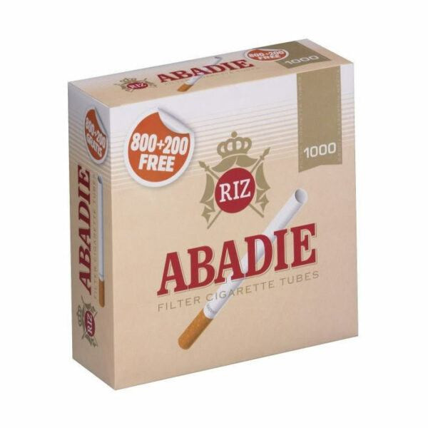 TUBOS ABADIE 1000 CAJÓN 10 ESTUCHES