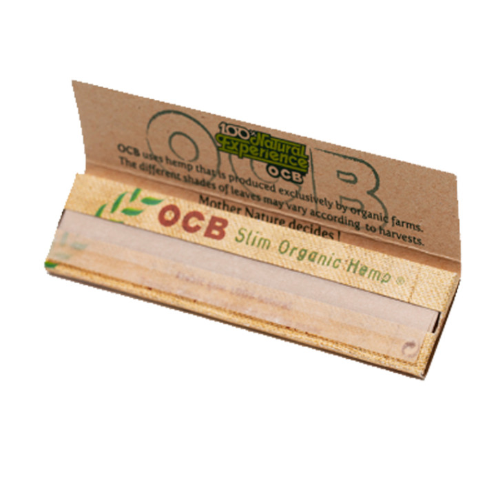 Papel OCB Orgánico slim 110mm. 50 Uds.