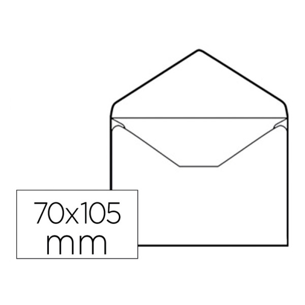 SOBRES LIDERPAPEL N.0 TARJETA DE VISITA 70X105MM ENGOMADO 1X100