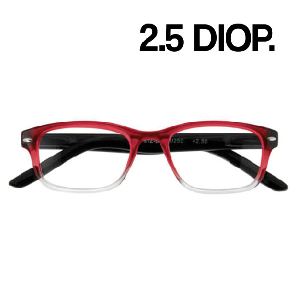 GAFAS ZIPPO LECTURA 31Z-B16-250 2.5 DIOP. ROJO 1UD