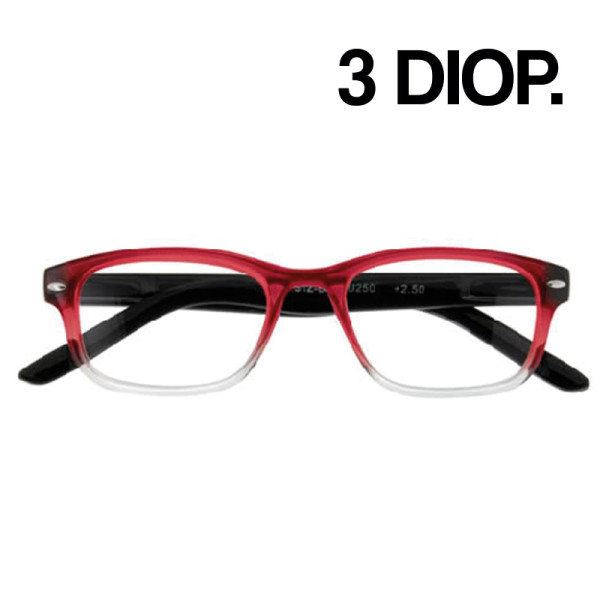 GAFAS ZIPPO LECTURA 31Z-B16-300 3 DIOP. ROJO 1UD