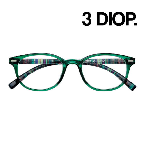 GAFAS ZIPPO LECTURA 31Z-B19-GRE300 3 DIOP VERDE 1UD
