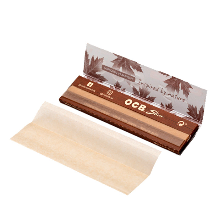 Papel OCB Virgin slim 110mm. 50 Uds.