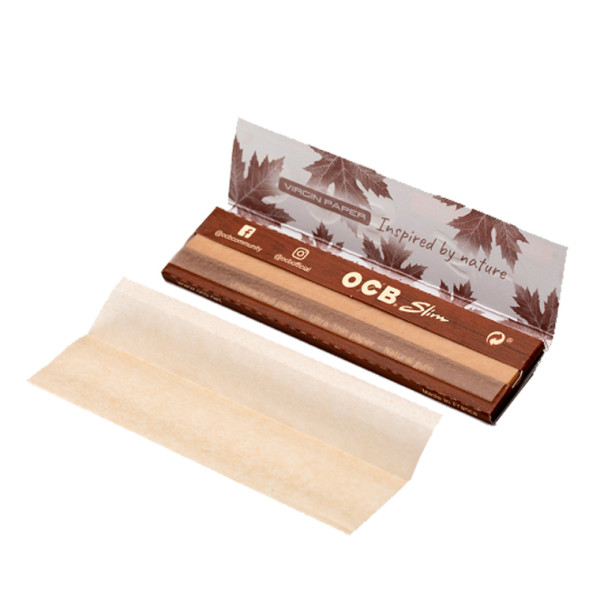 Papel OCB Virgin slim 110mm. 50 Uds.