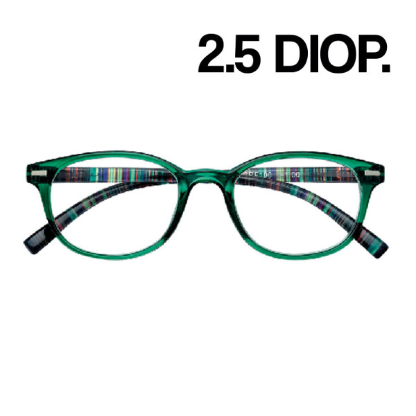 GAFAS ZIPPO LECTURA 31Z-B19-GRE250 2.5 DIOP VERDE 1UD