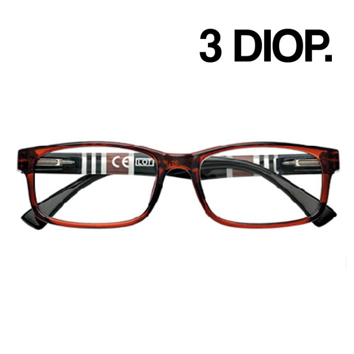 GAFAS ZIPPO LECTURA 31Z-B25 3 DIOP MARRON 1UD