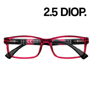 GAFAS ZIPPO LECTURA 31Z-B25 2.5 DIOP ROJA 1UD